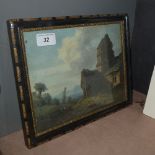 A C18th Thomas Walmsley rural cathedral framed and glazed