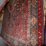 An extremely fine North West Persian Bidjar rug 220 x 135 cm bearing central pendant medallion