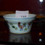 A Chinese doucai glazed chicken cup