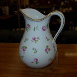 A large Minton jug with all over flower decoration