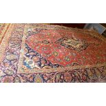 An extremely fine central Persian Kasitan rug 208 cm x 148 cm central double pendant medallion