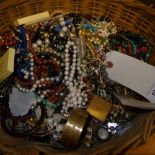 A large quantity of costume jewellery