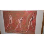 A Fletcher Sibthorp limited edition Giclee print 17/195 'Ballet Rambert' with certificate of