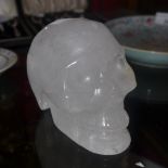 A rock crystal skull