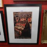 Arsenal FA Cup Winners team photo 1936 glazed and framed