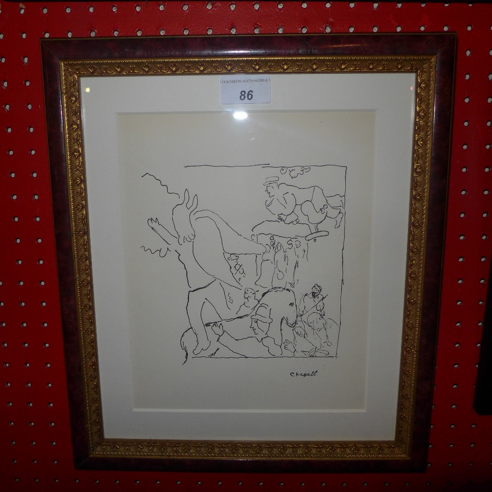 A limited edition Marc Chagall lithograph