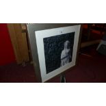 A set of six glazed and framed black and white photographs by Amanda Stanley of various statues