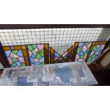 A set of leaded stained glass windows