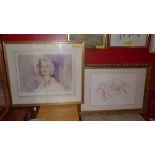 Two limited edition prints of  Marilyn Monroe by Gordon King both from an edition of 850 signed in