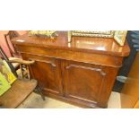 A Victorian mahogany chiffonier with cus