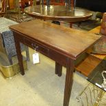 A George III mahogany tea table the fold