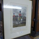 A colour print after Thomas Gainborough ''Mrs Sheridan'' framed and glazed and an engraving