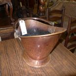 A C20th copper coal bucket