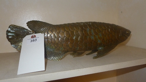 A large brass carp