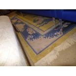 A Chinese hand knotted carpet the yellow