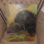 A Violet Fuller oil on board landscape