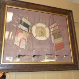 An antique needlework ''Victory for the allies'' framed and glazed
