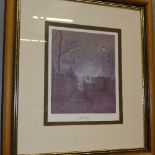 A pair of limited edition prints by Raymond Gilronan, 'Evening Lamplight IV' and 'Evening