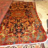 An extremely fine North West Persian Nahawand rug, 210cm x 145cm, central floral pendant medallion