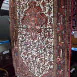 A fine North West Persian Malayer runner 280 cm x 85 cm triple pole medallion with repeating heratie