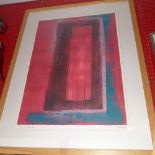 A glazed and framed Tim Harbridge original print 'Shibumi Edition 21' signed, glazed and framed