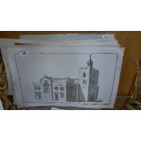 A collection of architectural prints