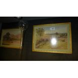 A pair of watercolours of rural scenes - ''Sutton Park'' signed W.Randall