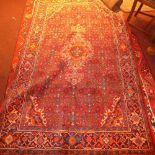 A fine North West Persian Bidjar rug, 240cm x 135cm, central pendant floral medallion with