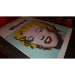 An unframed 1971 Tate Gallery Warhol exhibition poster depicting Marilyn Monroe