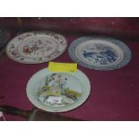 Three various Chinese plates