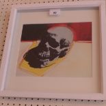 An Andy Warhol print 'Skull' glazed and in box frame
