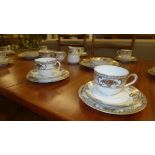 A "Noritake" part tea service with gilt border