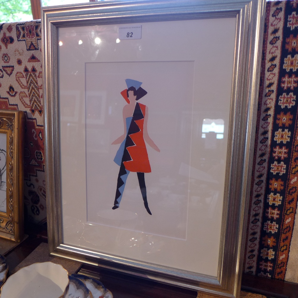 A Sonia Delaunay fashion pochoir limited