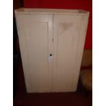 A Victorian painted pine side cabinet fi