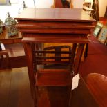 An inlaid mahogany quartetto of tables o