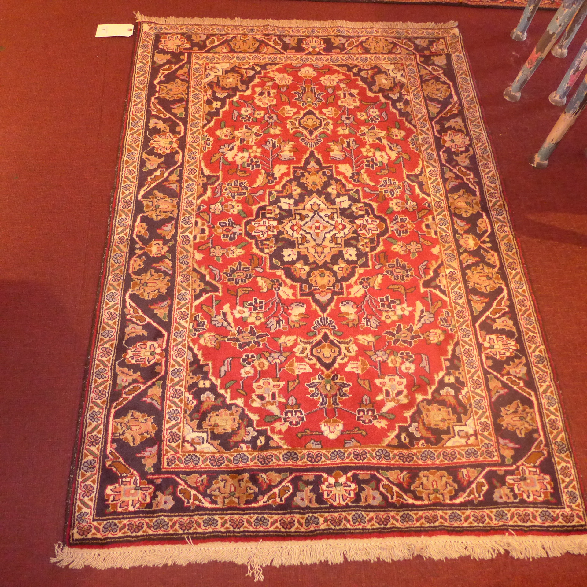 Two identical fine Persian Kashan rugs 1