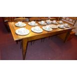 A French cherrywood farmhouse table the