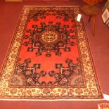 A fine North West Persian Tafresh rug 205 x 133 cm central pendant medallion with repeating floral