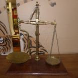 A large brass weighing scales by W & T Avery,