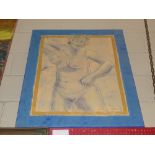 A Lewis Evans oil on canvas nude signed verso