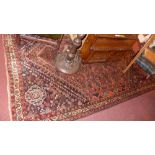 An extremely fine South West Persian Qashgai carpet 280cm x 190cm, bearing triple pole medallion