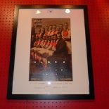 A printed photograph of the 1936 Arsenal FA Cup winners from Weekly Illustrated, framed