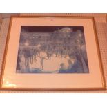 A limited edition lithograph 'Somerset House, Winter 2001' of the ice rink by Amanda Holtby 3 /