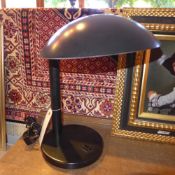 A black painted Metalart of Barcelona designer table lamp