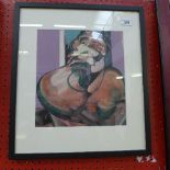 A lithograph portrait after Francis Bacon printed by Maeght