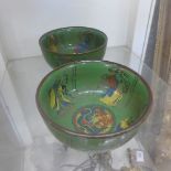 A pair of Chinese style porcelain bowls
