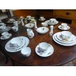 A large collection of Worcester Evesham pottery