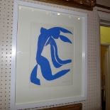 A glazed and framed Henri Matisse lithograph 'Le Chevalure' printed by Mourlot