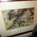 A small Austrian watercolour genre scene signed 'E Veith' to the lower left