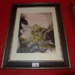 A C20th glazed and framed Zao Wou Ki lithograph